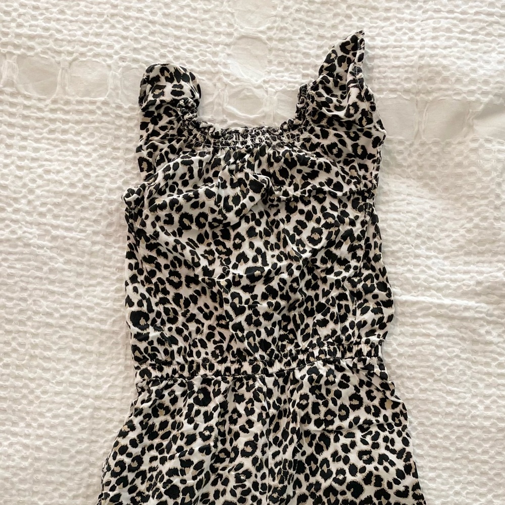 Old Navy Girls Jumpsuit 6/7 years - Leopard Print